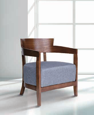 JH130-01辦公椅(灰坐墊/胡桃木色)